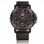 BRB_2022  Top    Leather Strap Sports Watches Men Quartz Clock Sports Military Wrist Watch