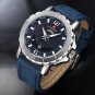 SBEBE_2022  Top    Leather Strap Sports Watches Men Quartz Clock Sports Military Wrist Watch