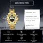 Silver Black_Men Watch Top Mens Sports Quartz Watches Chronograph Male Clock Stainless Steel