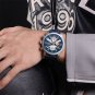 BBGY_2022 Men Watches  Leather Band Calendar Quartz Watch Military Waterproof Sport Leisure Watch Me