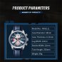 RGBEO_2022 Men Watches  Leather Band Calendar Quartz Watch Military Waterproof Sport Leisure Watch M