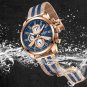 GB-BOX_Men's Calendar Watches Casual Sport Watch for Men Quartz WristWatch Stainless Steel Strap Wat