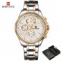 RGW-BOX_Classic Casual Business Male Watches Stainless Steel Waterproof Wristwatch Quartz Date Displ