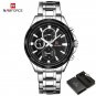 SB-BOX_Classic Casual Business Male Watches Stainless Steel Waterproof Wristwatch Quartz Date Displa