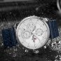 Rose Gold Black_Mens Watches Luxury Waterproof 24 hour Date Quartz Watch Man Leather Sport Wrist W