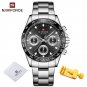 SBB_Watches For Men   Stainless Steel Waterproof Quartz Wrist Watch Man Classic Wild Clock