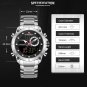 Black_Men Watches Luxury Quartz Watch Mens Military Chronograph Sports Wristwatch Clock
