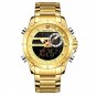 Gold_Men Watches Luxury Quartz Watch Mens Military Chronograph Sports Wristwatch Clock