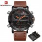 BOLBN BOX_Mens Watches To   Men Leather Sports Watches  Men's Quartz LED Digital Clock Waterproof Mi