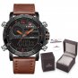 BOLBN-BOX-A_Mens Watches To   Men Leather Sports Watches  Men's Quartz LED Digital Clock Waterproof 