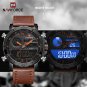 BRB BOX_Mens Watches To   Men Leather Sports Watches  Men's Quartz LED Digital Clock Waterproof Mili