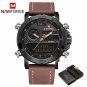 BYBN BOX_Mens Watches To   Men Leather Sports Watches  Men's Quartz LED Digital Clock Waterproof Mil