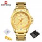 GG-BOX_Menâs Watches Top Analog Watch Men Stainless Steel Waterproof Quartz Wristwatch Date