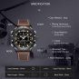L-Blue_Watch Men Top   Leather Waterproof Quartz Wristwatches Military Sport Men&acirc;��s Watches Date