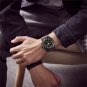 L-Blue_Watch Men Top   Leather Waterproof Quartz Wristwatches Military Sport Men&acirc;��s Watches Date