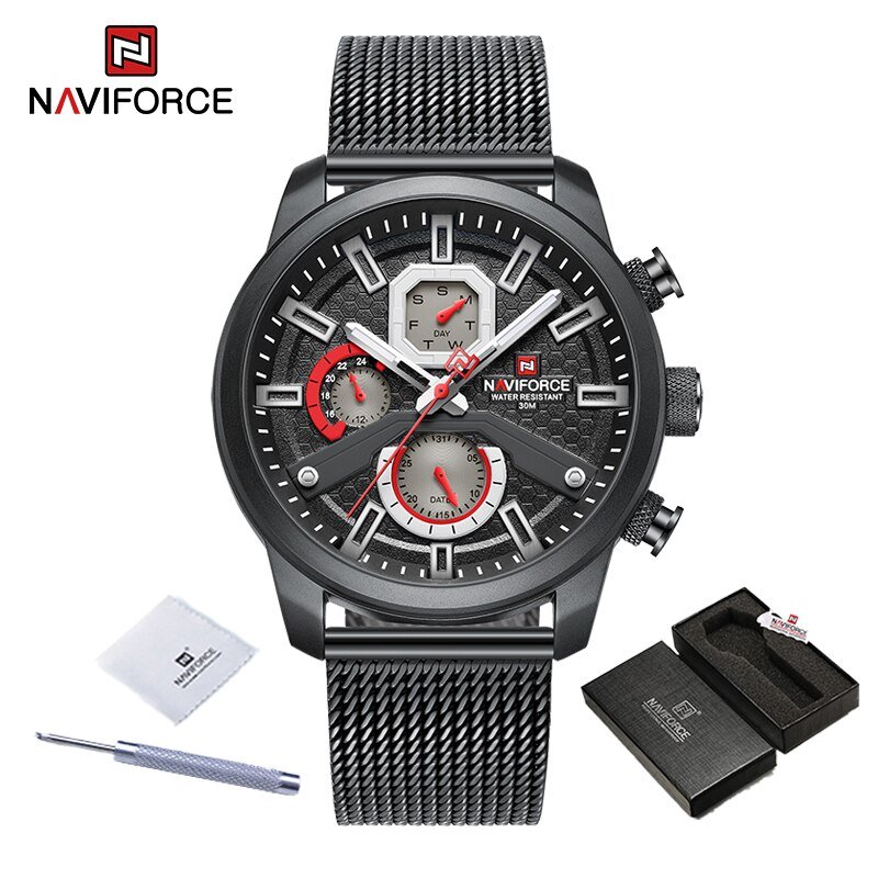 BB-BOX_Luxury Men Watch Quartz Man Watches Waterproof Luminous  Sport Watch for Men Date Display  Fe