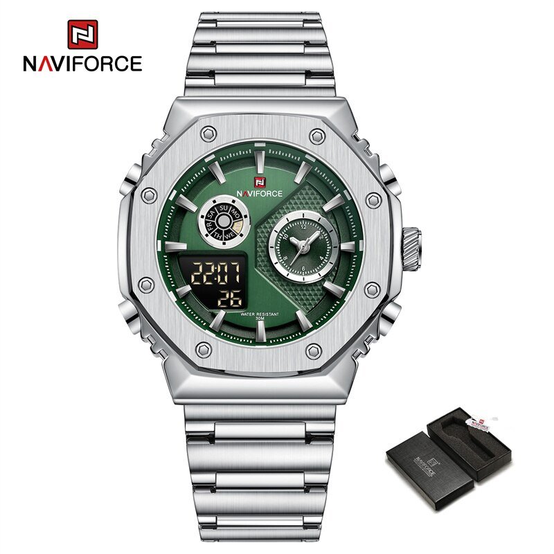SGN-BOX_Brand Luxury Watches For Men Waterproof Sport Quartz Wristwatch Stainless Steel Strap    921