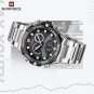 SGB_Men's Watches Luxury Quartz Sport Stainless Steel Strap Wrist Watch Waterproof Clock Male