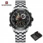 SB-BOX_Watches For Men Waterproof Alarm Military Sports Clock LCD Dual Display Quartz Wristwatch  s 