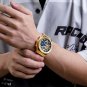 BBE_Watch for Men Sports Stainless Steel Strap Chronograph Date Waterproof Military Quartz Wristwatc