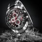 RGB-BOX_Business Chronograph Luxury Stainless Steel Belt Men's Quartz Wrist Watch Waterproof Sport M
