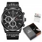 BB-Box-B_Watch  Luxury Men Waterproof Quartz Watches With  Set For Sale Leather Calendar Analog Men 