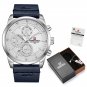 SW-Box-B_Watch  Luxury Men Waterproof Quartz Watches With  Set For Sale Leather Calendar Analog Men 