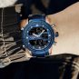 GG_Watches for Men Digital Chronograph Sport Quartz Wristwatch Waterproof Military Steel Band Lumi