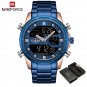 RGBE BOX_Watches for Men   Digital Chronograph Sport Quartz Wristwatch Waterproof Military Steel Ban