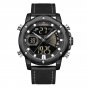 Black_Men Watch Top   Sports Wristwatch LED Analog Digital Quartz Male Clock Waterproof