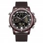 Coffee_Men Watch Top   Sports Wristwatch LED Analog Digital Quartz Male Clock Waterproof
