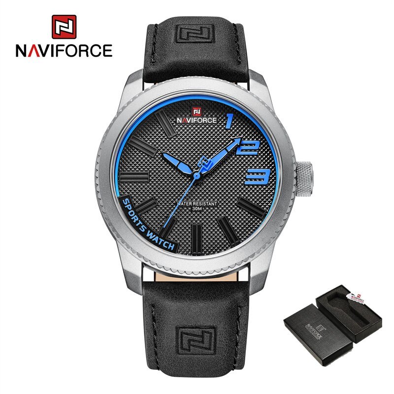 SBEB-BOX_100%   Watch For Men 2022  Quartz Sport Waterproof Clock Luxury High Quality Male Leather W