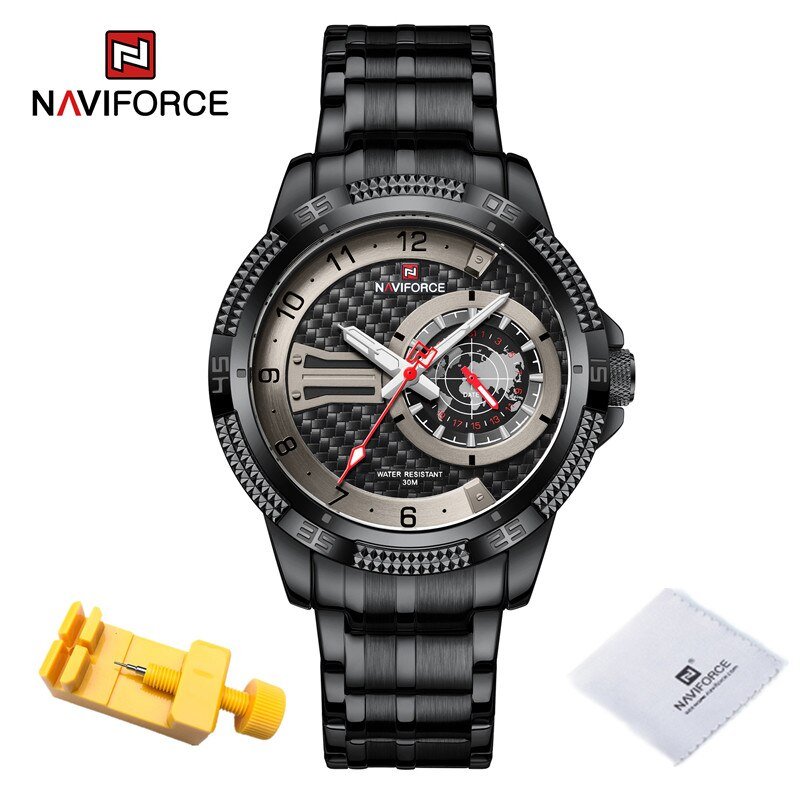BB_Luxury Man Watch Waterproof High Quality Men's Quartz Wristwatch Stainless Steel Casual Luminous 