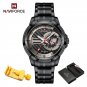 BB-BOX_Luxury Man Watch Waterproof High Quality Men's Quartz Wristwatch Stainless Steel Casual Lumin