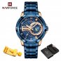 RGBE-BOX_Luxury Man Watch Waterproof High Quality Men's Quartz Wristwatch Stainless Steel Casual Lum