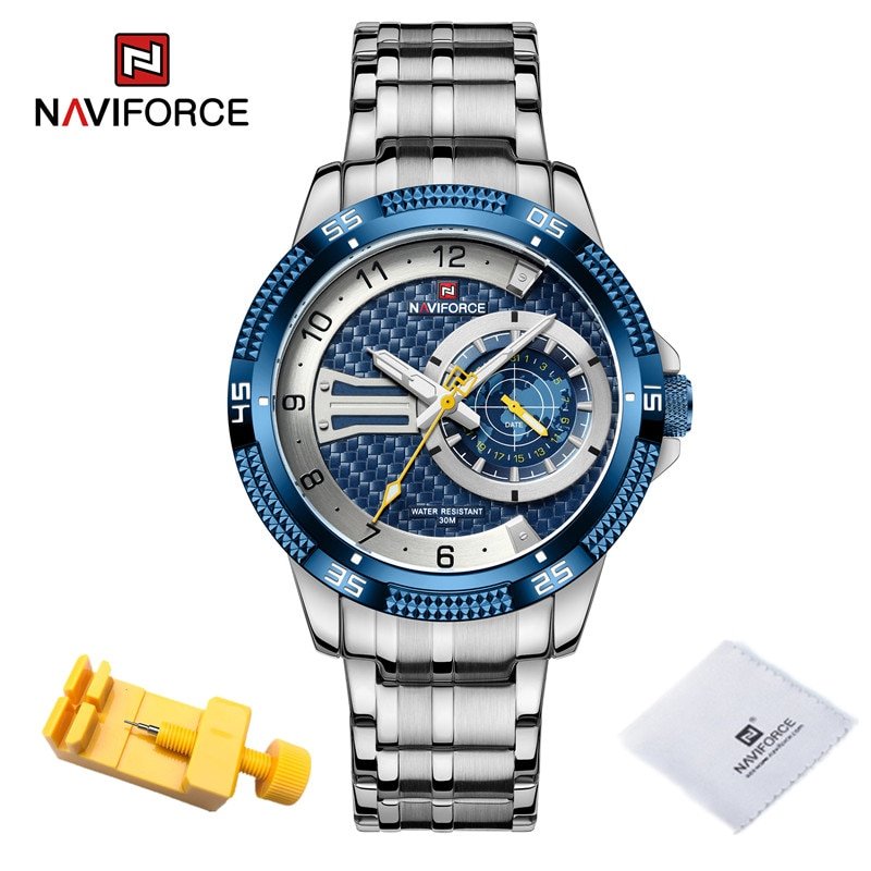 SBE_Luxury Man Watch Waterproof High Quality Men's Quartz Wristwatch Stainless Steel Casual Luminous