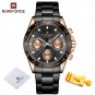 RGBB_Business Men Watches Top   Quartz Watch Men Stainless Steel Waterproof Wristwatch