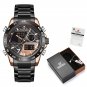 GB-Box-B_Men Watch With  Luxury Mens Waterproof Sport Watches Quartz Analog Wristwatch Set for Sale