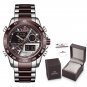 SCE-Box-A_Men Watch With  Luxury Mens Waterproof Sport Watches Quartz Analog Wristwatch Set for Sale