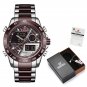 SCE-Box-B_Men Watch With  Luxury Mens Waterproof Sport Watches Quartz Analog Wristwatch Set for Sale