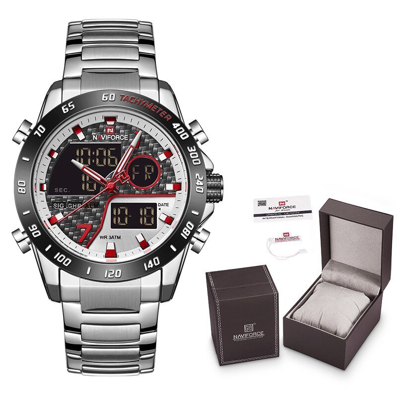 SW-Box-A_Men Watch With  Luxury Mens Waterproof Sport Watches Quartz Analog Wristwatch Set for Sale