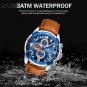 RGCEDBN_Trend Cool Watch for Men Waterproof Leather Quartz Male Watches Luxury Wristwatches Luminous