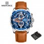 SBEO-BOX_Trend Cool Watch for Men Waterproof Leather Quartz Male Watches Luxury Wristwatches Luminou