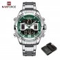 SGN-BOX_2023  Mens Watches Stainless Steel Luxury Sports Male Quartz Wristwatches Digital Analog Clo