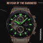RGB_Men's Quartz Rose Gold Watches Stainless Steel Sports Chronograph Waterproof Casual Clocks