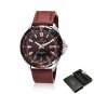 SCE BOX_Mens Watches Top   Sport Watches Men Waterproof Quartz Clock Male Army Military Leather Wris