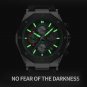 GBB_Men's Quartz Calendar Watch Military Leather Sport Male Wristwatch Chronograph Luminous Men Watc