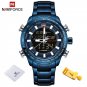 BEBE_Mens Sport Watch Gold Quartz Led Clock Men Waterproof Wrist Watch Male Military Watches