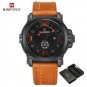 BOLBN BOX_Top   Men Sports Military Quartz Watch Man Analog Date Clock Leather Strap Wristwatch