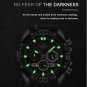 RGBE-BOX_Casual Genuine Leather Male Watches Waterproof Chronograph Wristwatch Quartz Date Display C